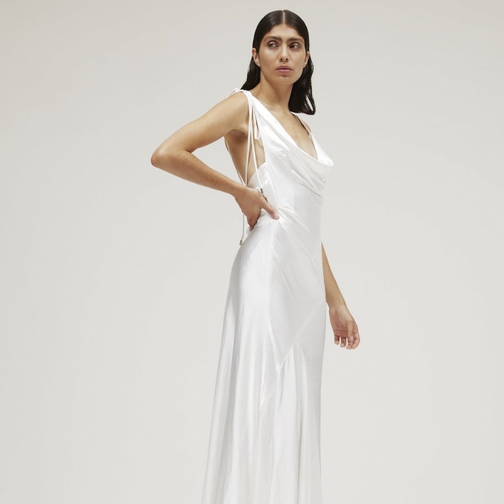 Solace London The Aletta Dress in Cream (Used)